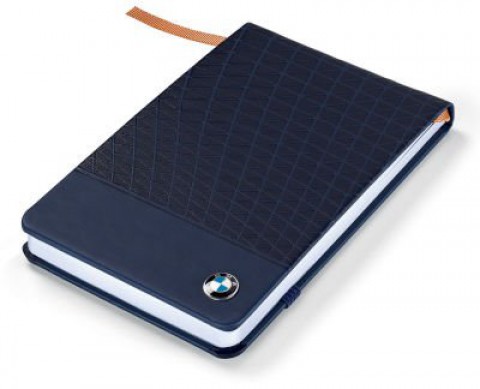 Блокнот 9,5 x 14,5 см. BMW Notebook, Small, Dark Blue